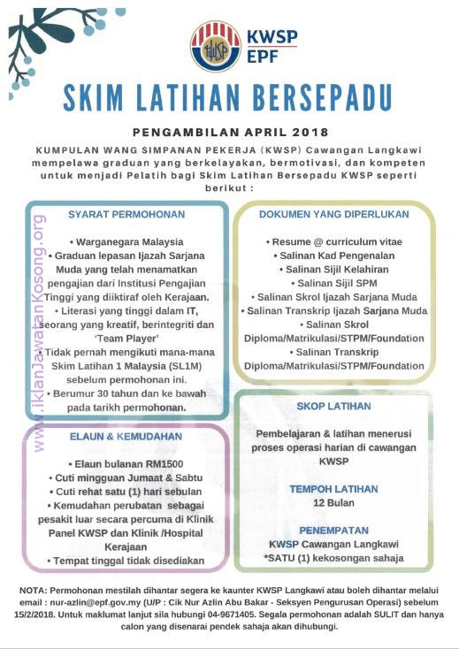 Career in Kumpulan Wang Simpanan Pekerja (KWSP)